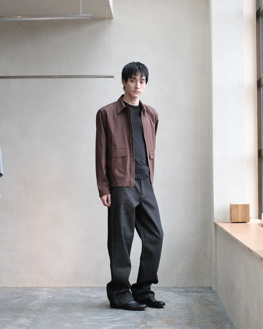 koto Zip Utility Shirt Jacket Brown (KOTO-SH002)