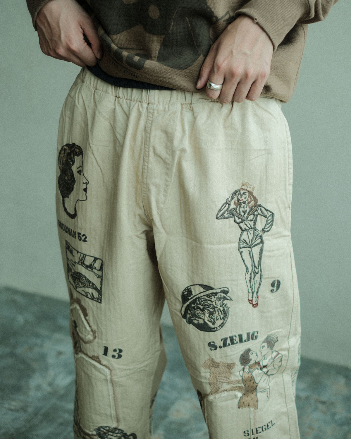 SAMUEL ZELIG Duffle Pant Faded Beige (DFL-FW26-5-HB)