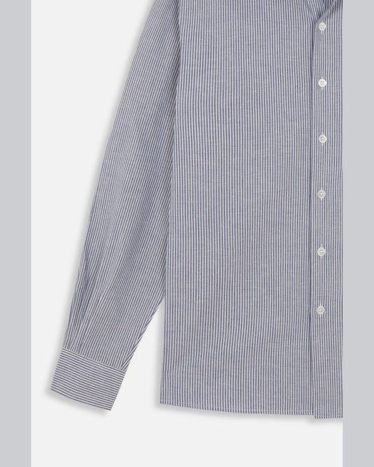 CAMISAS MANOLO BLUE/WHITE STRIPES CAMISA SHIRT ディテール 26020501