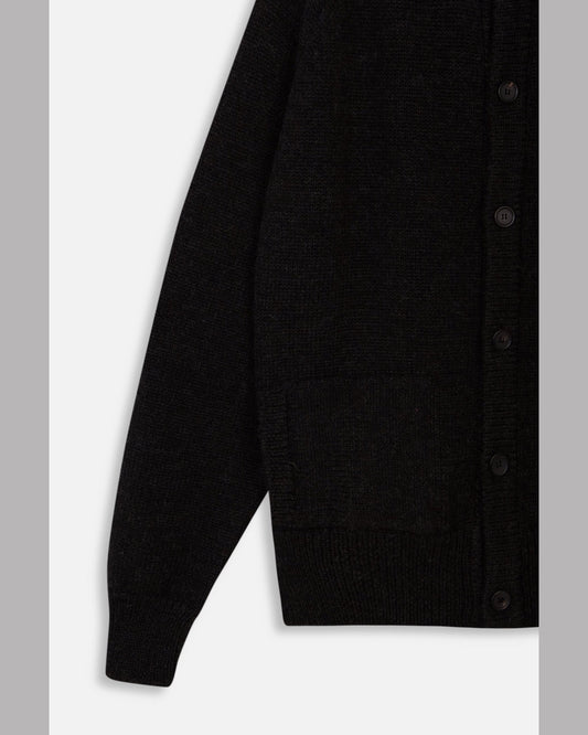 CAMISAS MANOLO BLACK KNITTED JACKET ディテール 26024101