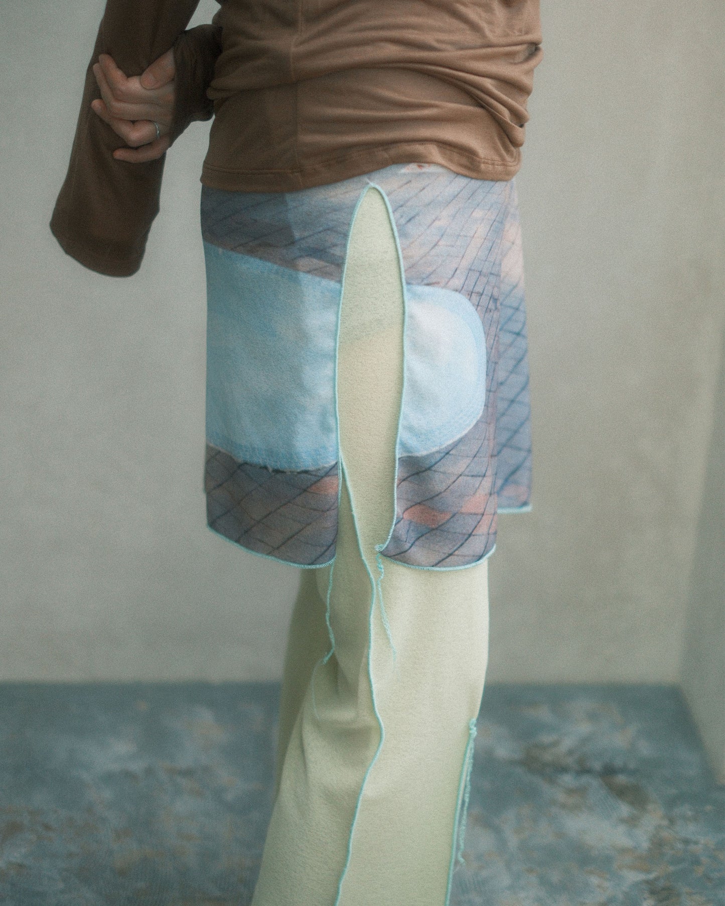 osakentaro Easy pants with skirt Multi (2604213)