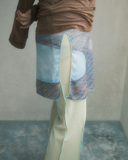 osakentaro Easy pants with skirt Multi (2604213)