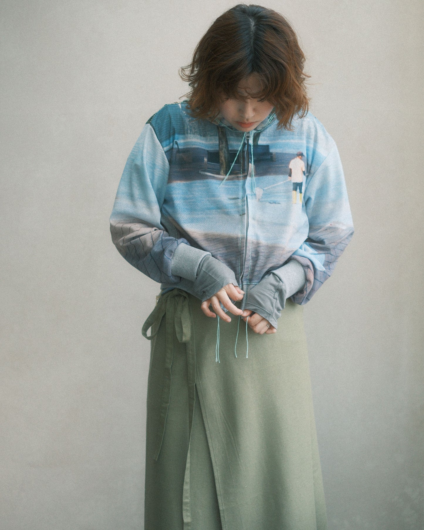 OSAKENTARO Printed Zip Hoodie Multi (2604204)