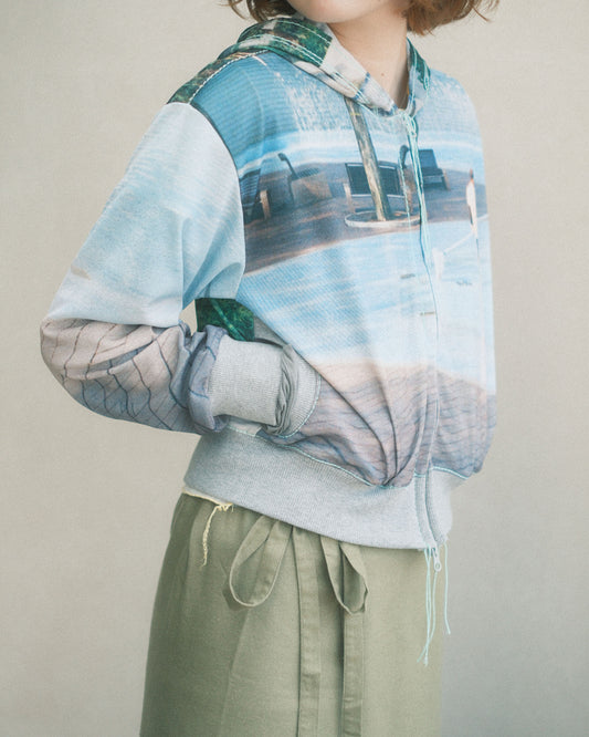 OSAKENTARO Printed Zip Hoodie Multi (2604204)