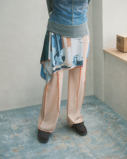 osakentaro Easy pants with skirt Multi (2603265)