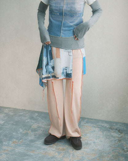 osakentaro Easy pants with skirt Multi (2603265)
