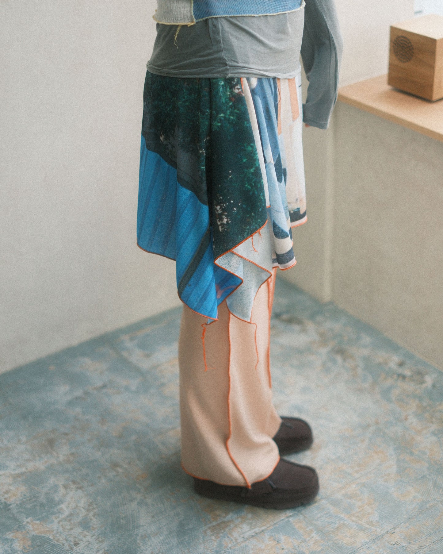osakentaro Easy pants with skirt Multi (2603265)