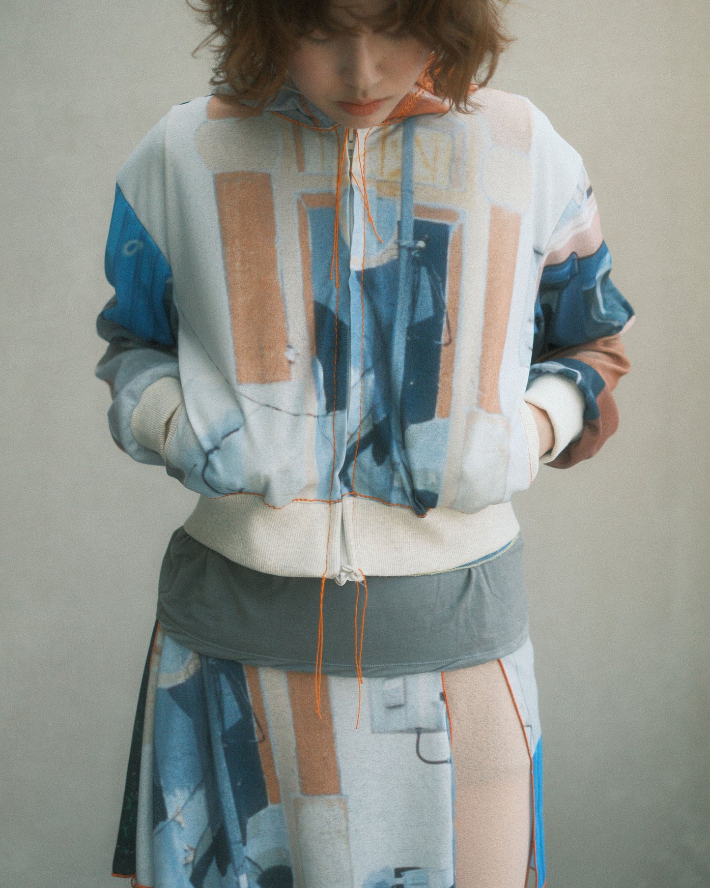 OSAKENTARO Printed Zip Hoodie Multi (2604199)