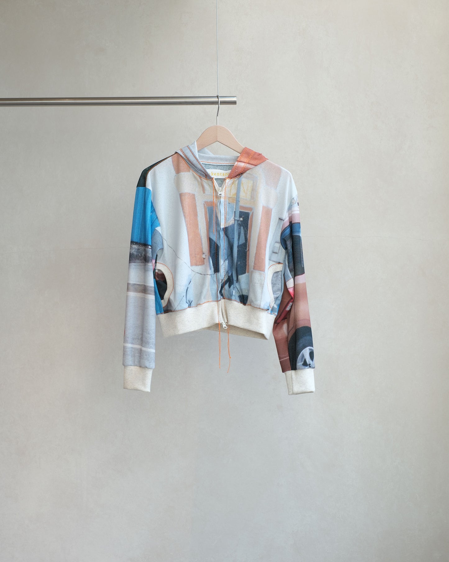 OSAKENTARO Printed Zip Hoodie Multi (2604199)