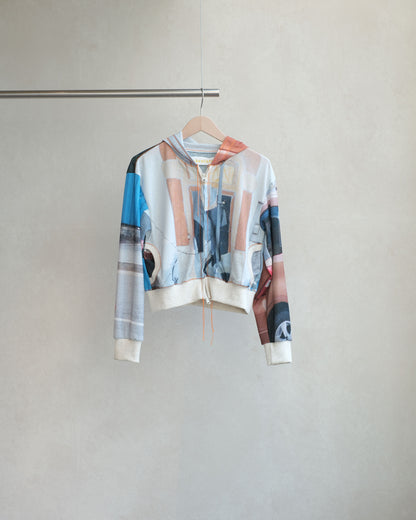 OSAKENTARO Printed Zip Hoodie Multi (2604199)