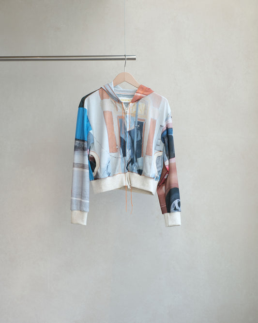 OSAKENTARO Printed Zip Hoodie Multi (2604199)