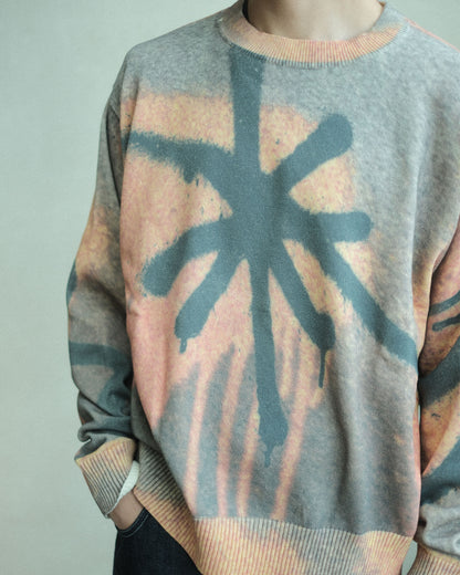 P.A.M. GETTING OVER PRINTED KNIT CREWNECK（8644）