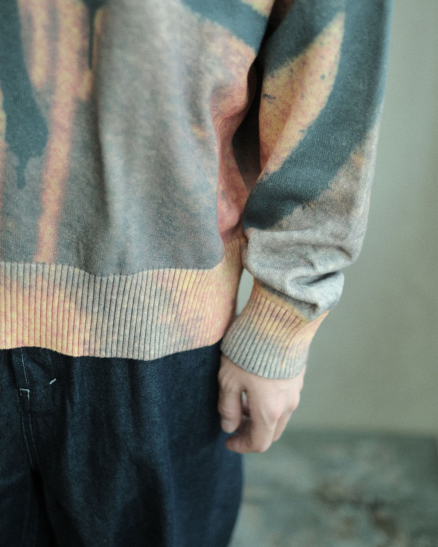 P.A.M. GETTING OVER PRINTED KNIT CREWNECK（8644）