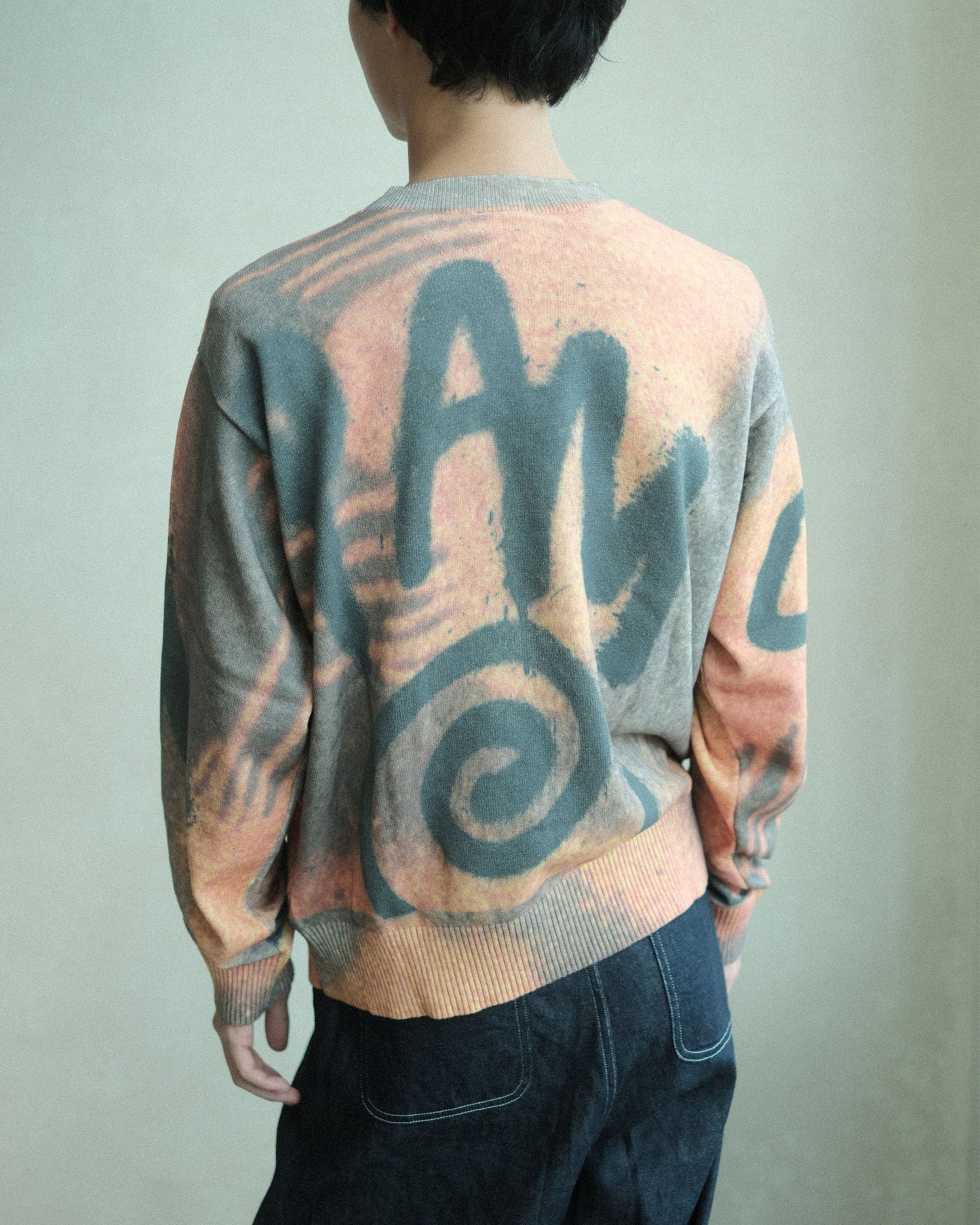 P.A.M. GETTING OVER PRINTED KNIT CREWNECK（8644）