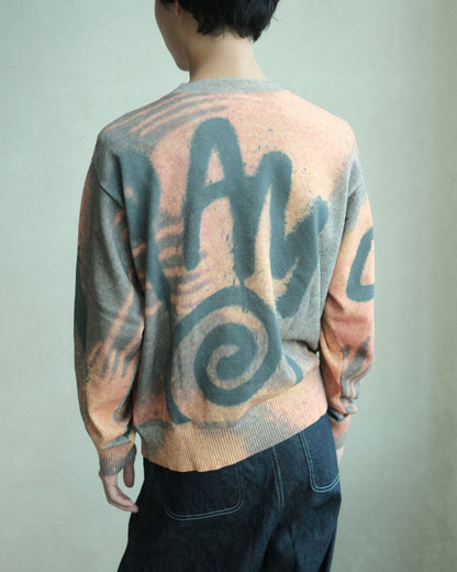 P.A.M. GETTING OVER PRINTED KNIT CREWNECK（8644）