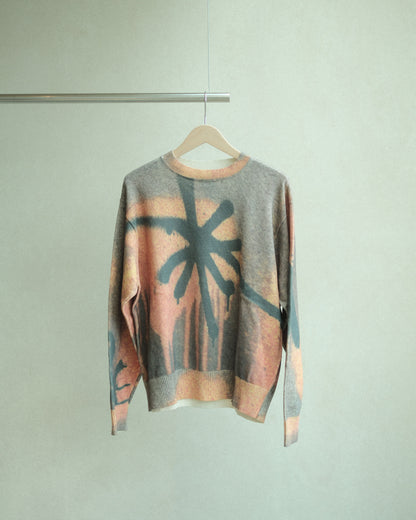 P.A.M. GETTING OVER PRINTED KNIT CREWNECK（8644）