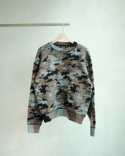 FAF WIK CAMO JACQUARD KNIT NIGHT CAMO (004341301)