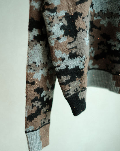 FAF WIK CAMO JACQUARD KNIT NIGHT CAMO (004341301)