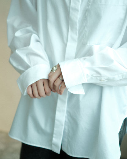 Ernie Palo Volume Sleeve Boat Neck Shirt WHT (EP12FSH04)