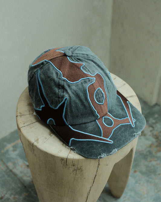 P.A.M. OUTLINE LOGO CAP BLACK WASH (10443)
