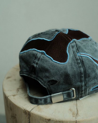P.A.M. OUTLINE LOGO CAP BLACK WASH (10443)