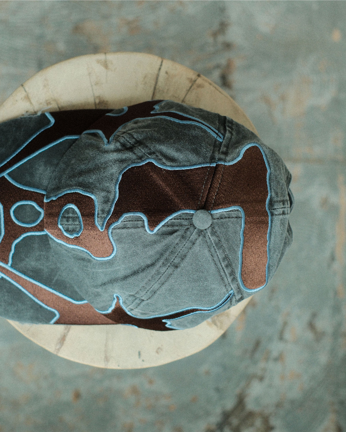 P.A.M. OUTLINE LOGO CAP BLACK WASH (10443)