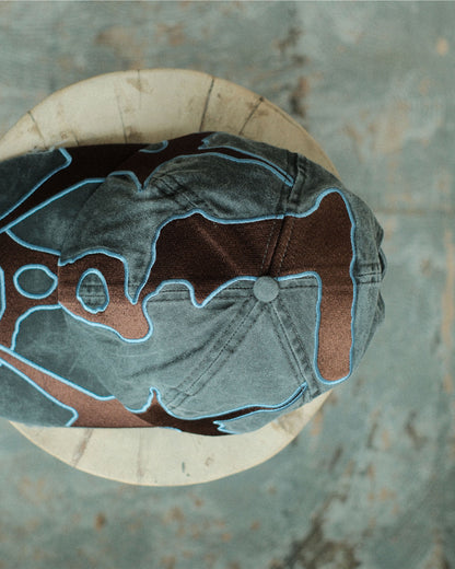 P.A.M. OUTLINE LOGO CAP BLACK WASH (10443)