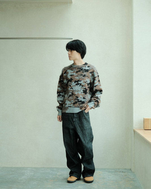 FAF WIK CAMO JACQUARD KNIT NIGHT CAMO (004341301)