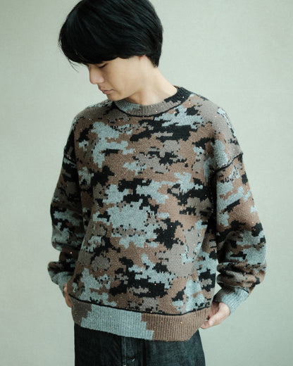 FAF WIK CAMO JACQUARD KNIT NIGHT CAMO (004341301)