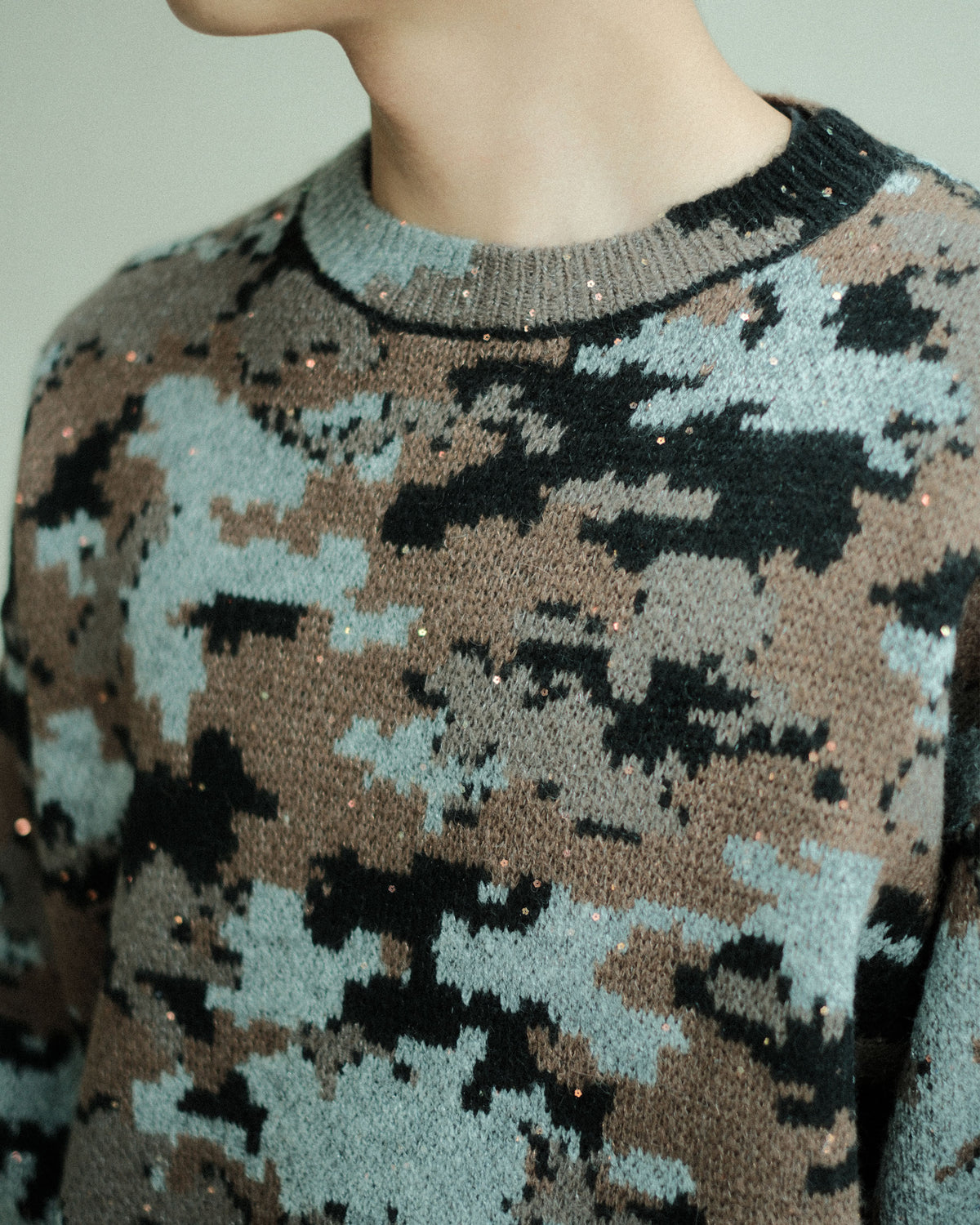 FAF WIK CAMO JACQUARD KNIT NIGHT CAMO (004341301)