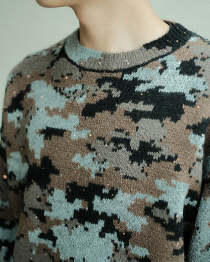 FAF WIK CAMO JACQUARD KNIT NIGHT CAMO (004341301)