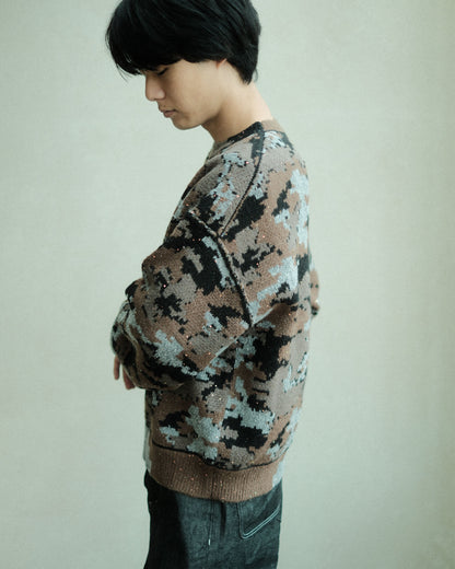 FAF WIK CAMO JACQUARD KNIT NIGHT CAMO (004341301)