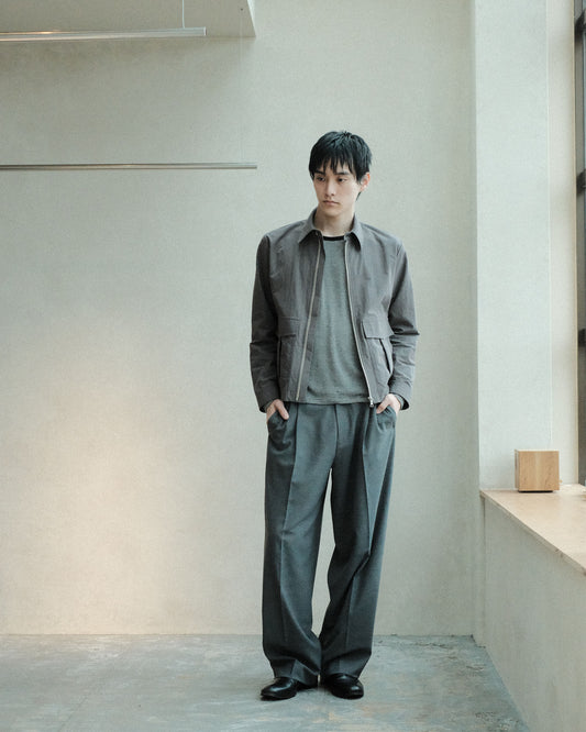koto Zip Utility Shirt Jacket Grey (KOTO-SH002)