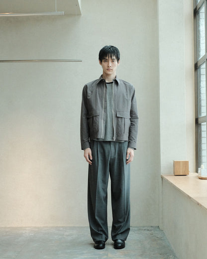 koto Zip Utility Shirt Jacket Grey (KOTO-SH002)