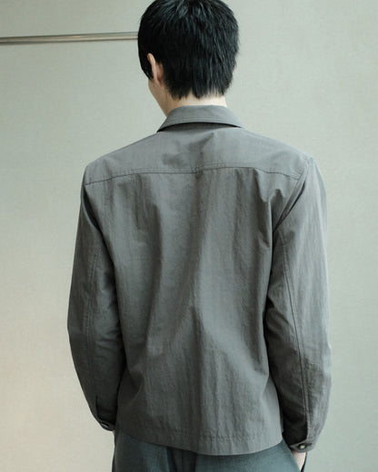 koto Zip Utility Shirt Jacket Grey (KOTO-SH002)