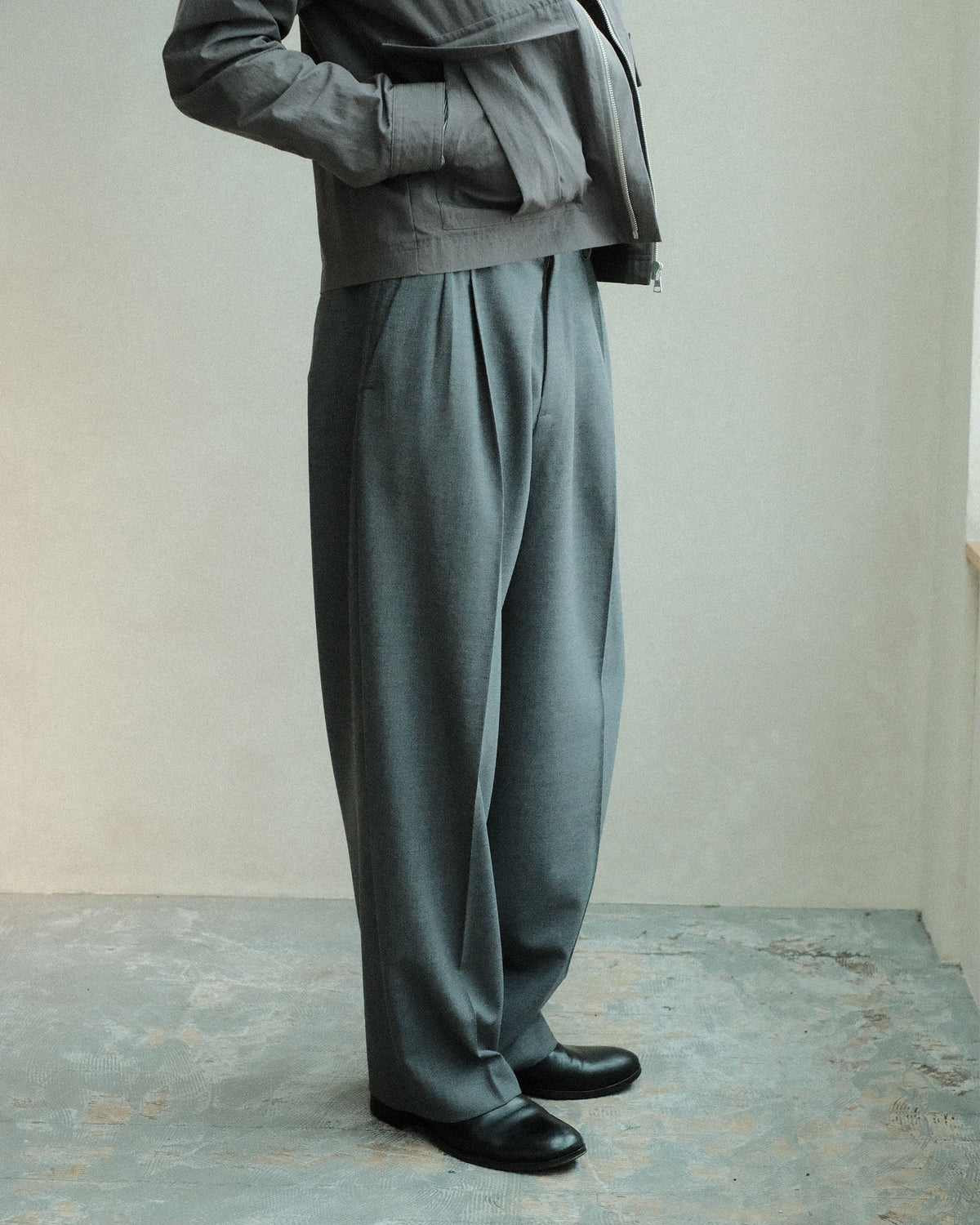 koto Luka Trousers - Wool Grey (KOTO-PT002)