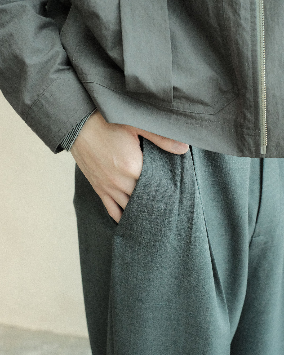 koto Luka Trousers - Wool Grey (KOTO-PT002)