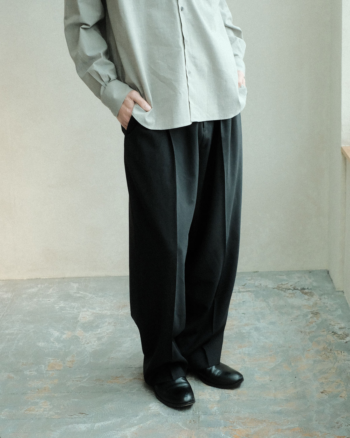 koto Luka Trousers - Wool Black (KOTO-PT002)