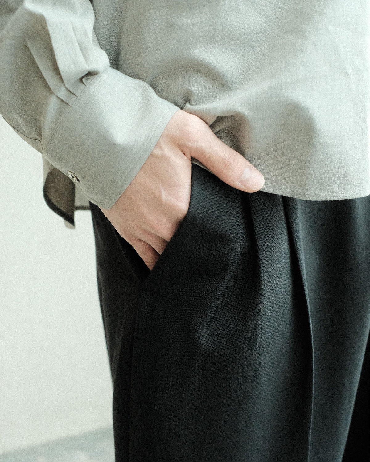 koto Luka Trousers - Wool Black (KOTO-PT002)