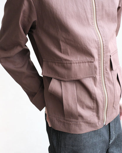 koto Zip Utility Shirt Jacket Brown (KOTO-SH002)