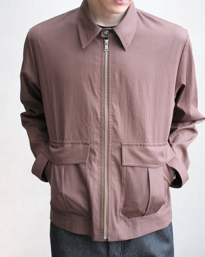 koto Zip Utility Shirt Jacket Brown (KOTO-SH002)