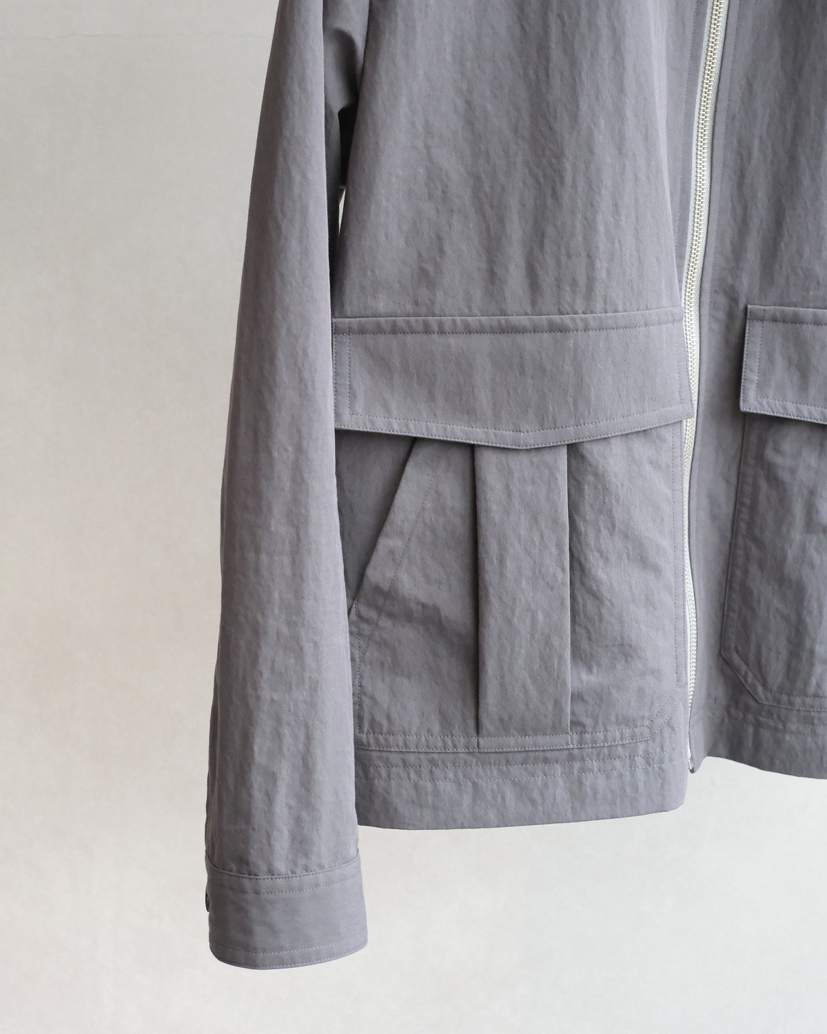 koto Zip Utility Shirt Jacket Grey (KOTO-SH002)