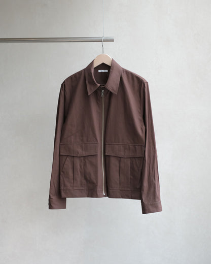 koto Zip Utility Shirt Jacket Brown (KOTO-SH002)