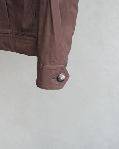 koto Zip Utility Shirt Jacket Brown (KOTO-SH002)