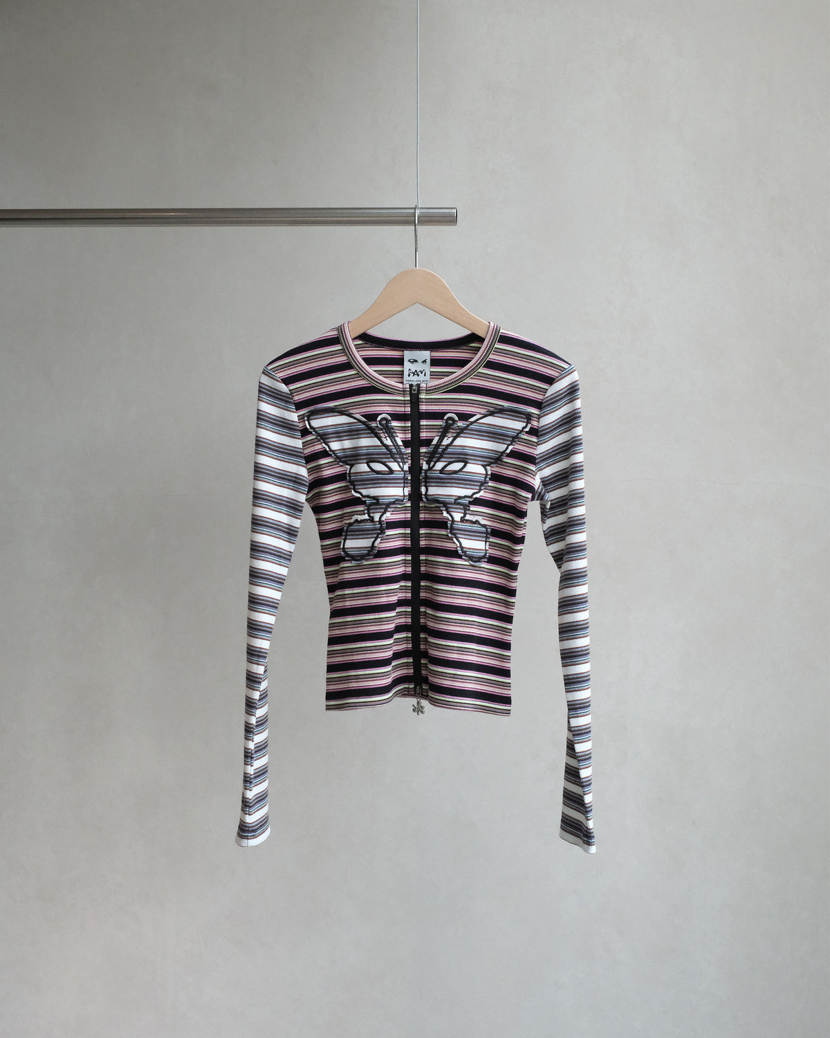 P.A.M. LINE WALK STRIPED CARDIGAN ALL SORTS STRIPE (4651)