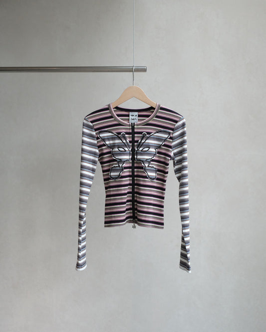 P.A.M. LINE WALK STRIPED CARDIGAN ALL SORTS STRIPE (4651)