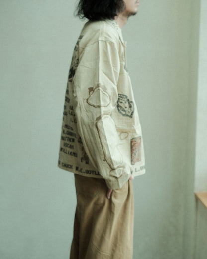 SAMUEL ZELIG Duffle Chore Jacket Faded Beige (DFL-FW26-12-HB)