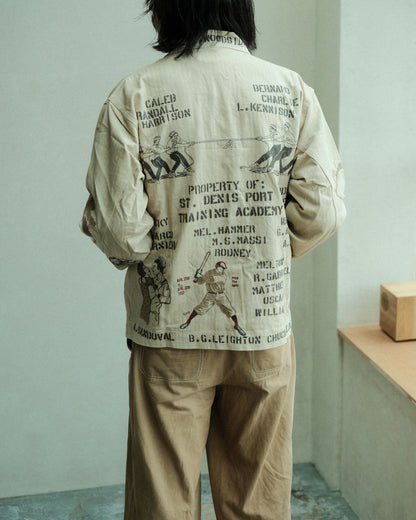 SAMUEL ZELIG Duffle Chore Jacket Faded Beige (DFL-FW26-12-HB)