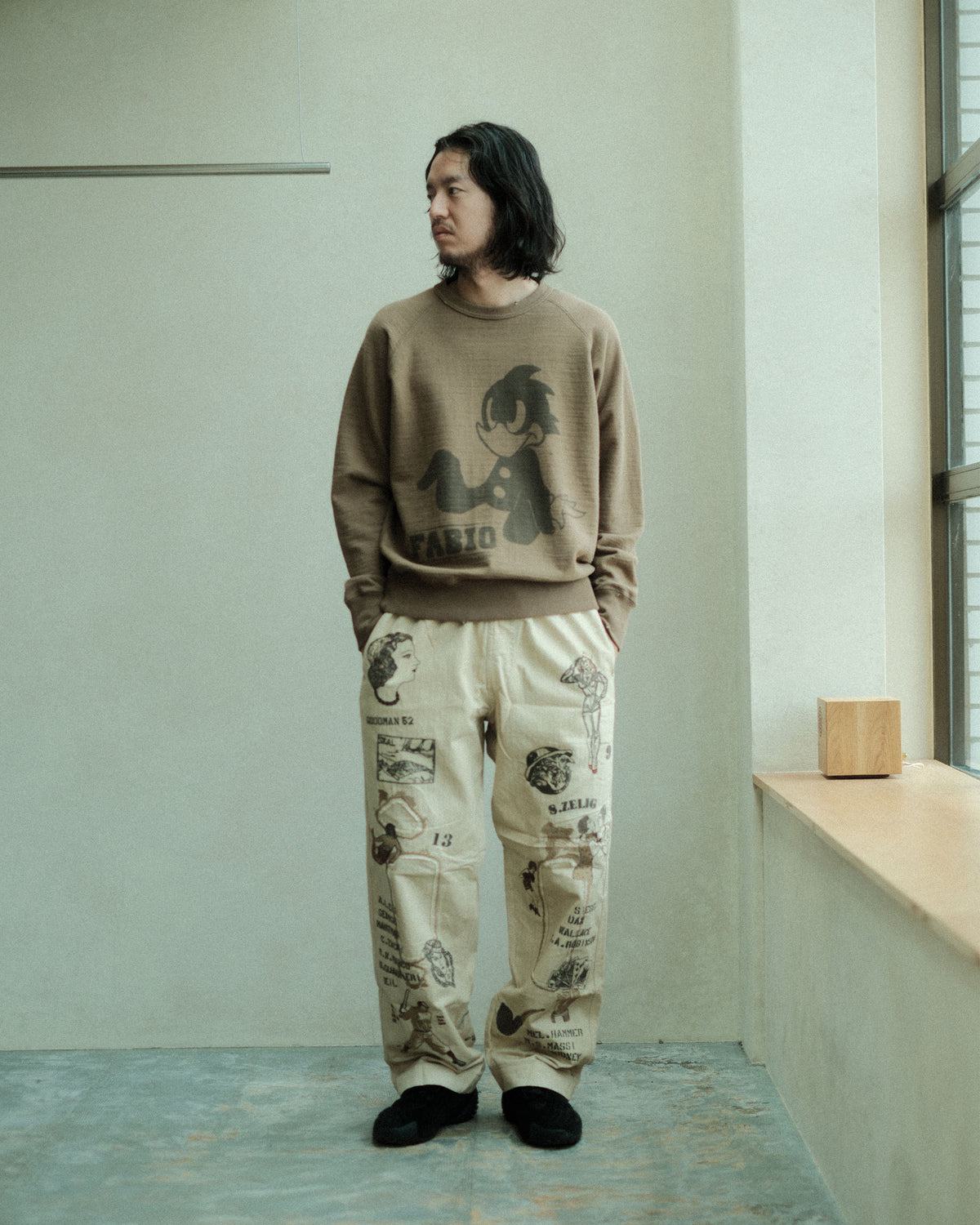 SAMUEL ZELIG Duffle Pant Faded Beige (DFL-FW26-5-HB)