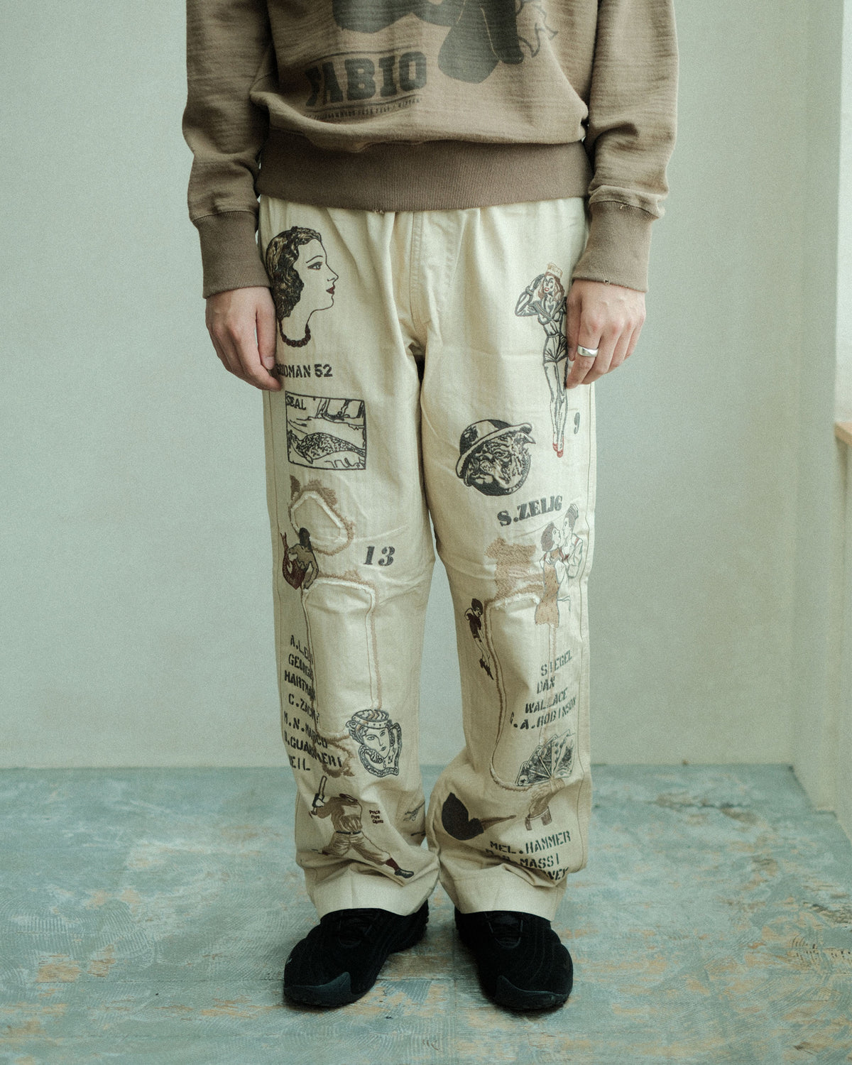 SAMUEL ZELIG Duffle Pant Faded Beige (DFL-FW26-5-HB)